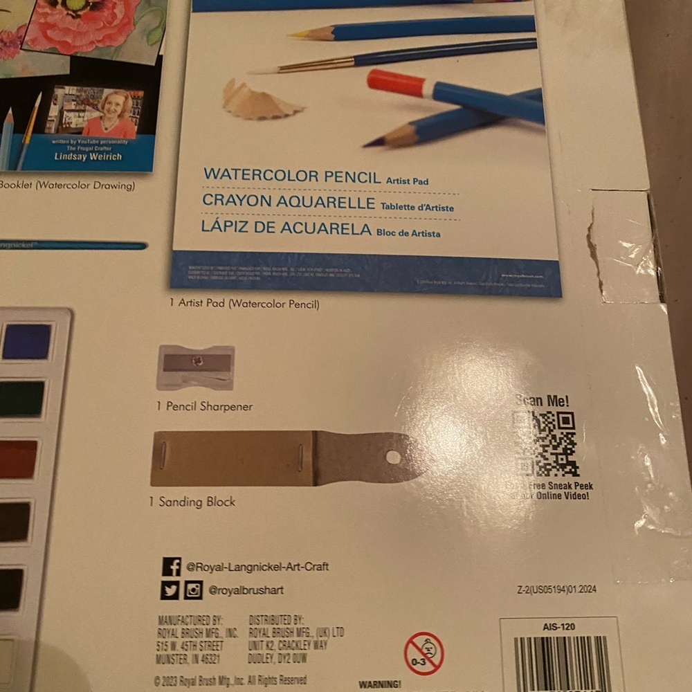 Watercolor Drawing Art Set with Pencils and Paints brand new - Picture 8 of 8